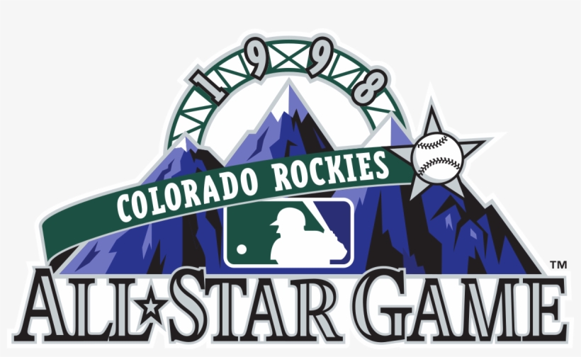 Image Result For Colorado Rockies Logo - 1998 Mlb All Star Game Logo, transparent png download