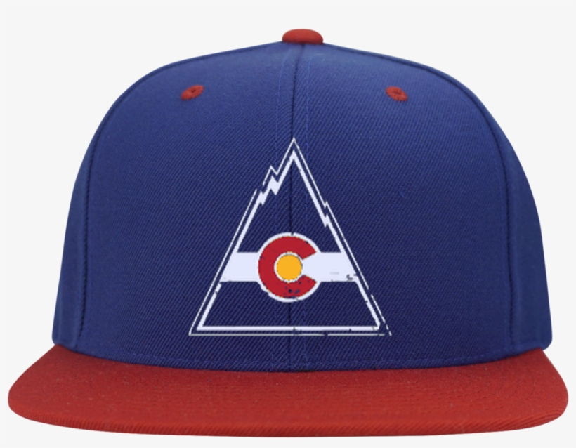 Retro Colorado Rockies Inspired Flat Bill High-profile - Colorado Rockies Hockey, transparent png download
