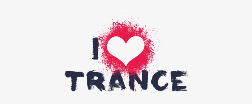 I Love Trance V2 T-shirt - T-shirt, transparent png download