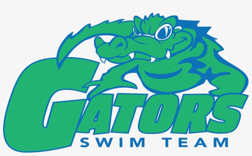 Logos For A Swimming Team With A Gator On It, transparent png download