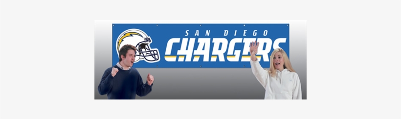 San Diego Chargers Banner Flag - San Diego Chargers, transparent png download