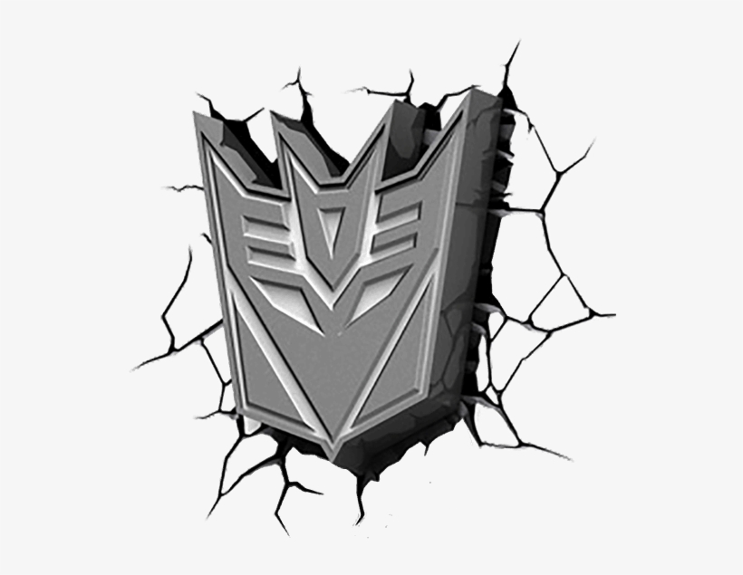 Marvlights Official Transformers 3d Led Decepticon, transparent png download