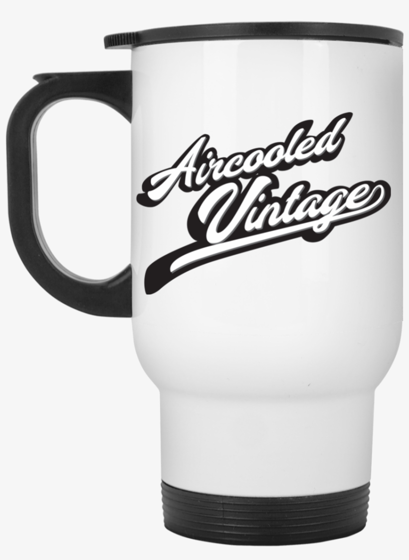 Aircooled Vintage Logo White Travel Mug - Mug, transparent png download