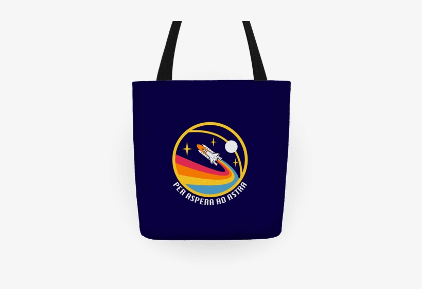 Per Aspera Ad Astra Vintage Logo Tote - Per Aspera Ad Astra Shirt, transparent png download
