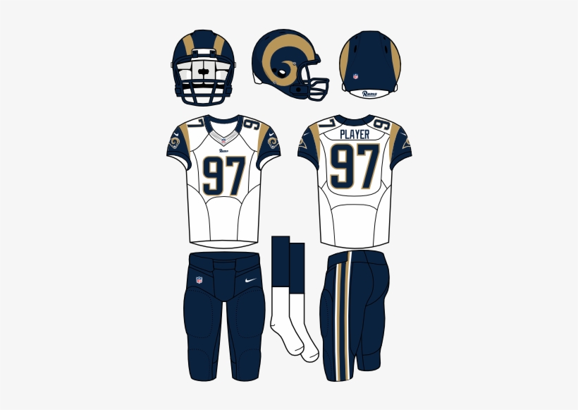 Los Angeles Rams - Baltimore Ravens Home Uniform, transparent png download