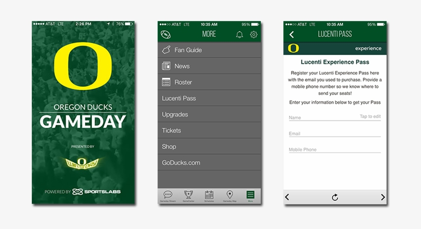 Oregon Ducks Gameday App For Your Iphone Or Android - Medair, transparent png download