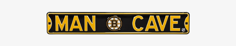 Boston Bruins “man Cave” Authentic Street Sign - Pittsburgh Steelers Man Cave Rugs, transparent png download