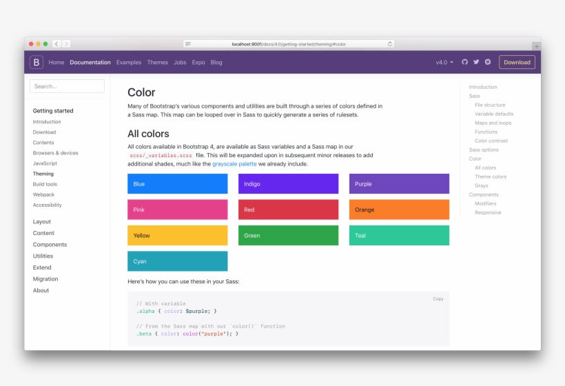 Bootstrap Theming Docs Page - Bootstrap, transparent png download