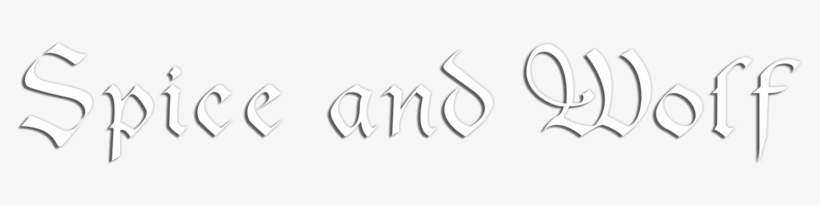 Spice And Wolf Image - Calligraphy, transparent png download