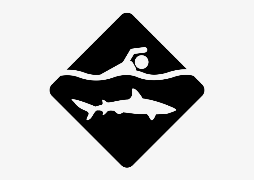 Shark Warning Icon - Icon, transparent png download