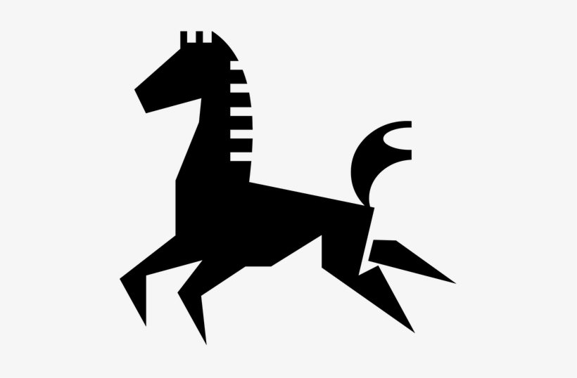 Shark Warning Icon Rocket Icon Horse Icon - Horse, transparent png download