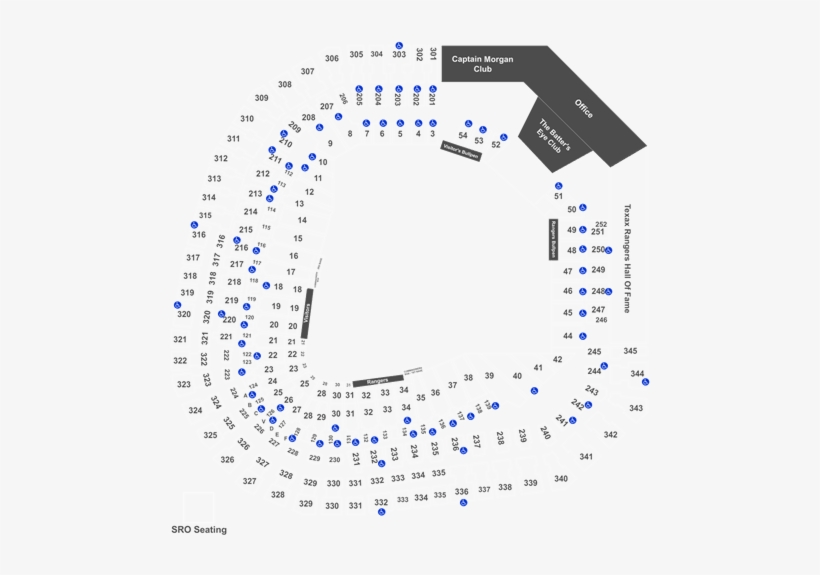 Section 26 Row 19 Globe Life Park, transparent png download