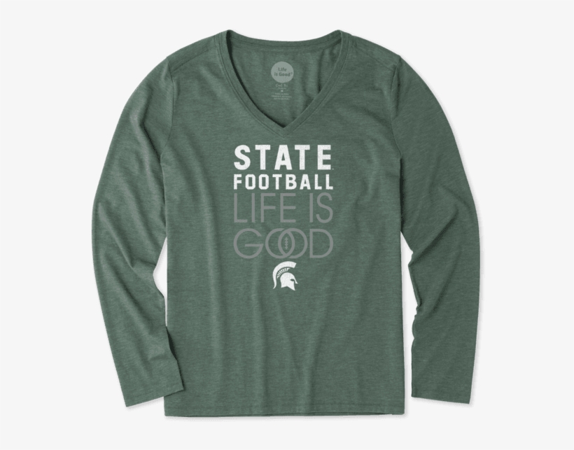 Women's Michigan State Infinity Football Long Sleeve - University Of Oklahoma Women's Shirt, transparent png download