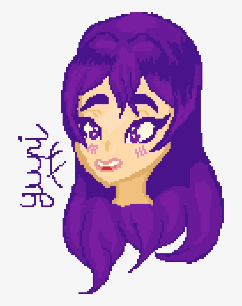 Yuri From Doki Doki Literature Club - Illustration, transparent png download