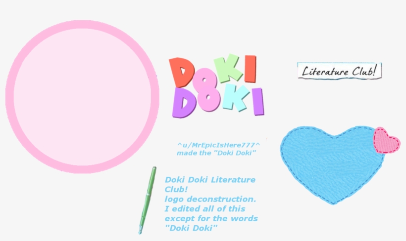 Edited Mediaddlc Logo Deconstruction, But With A Transparent - Ddlc Logo Deconstruction, transparent png download