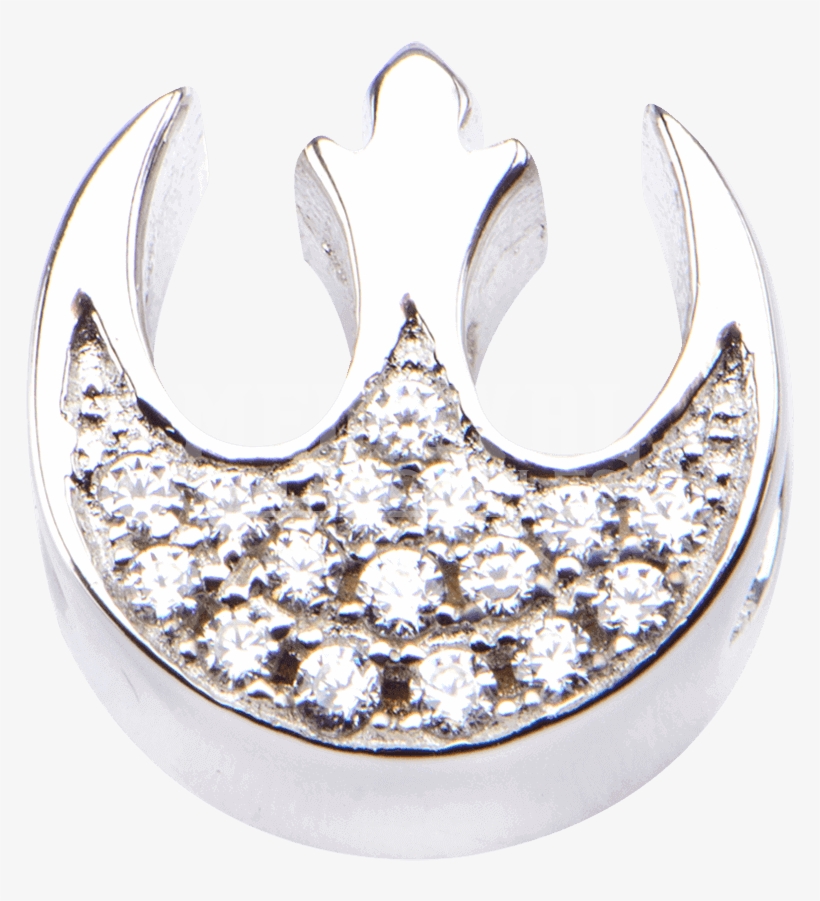 Rebel Alliance Crystal Symbol Slide Charm, transparent png download