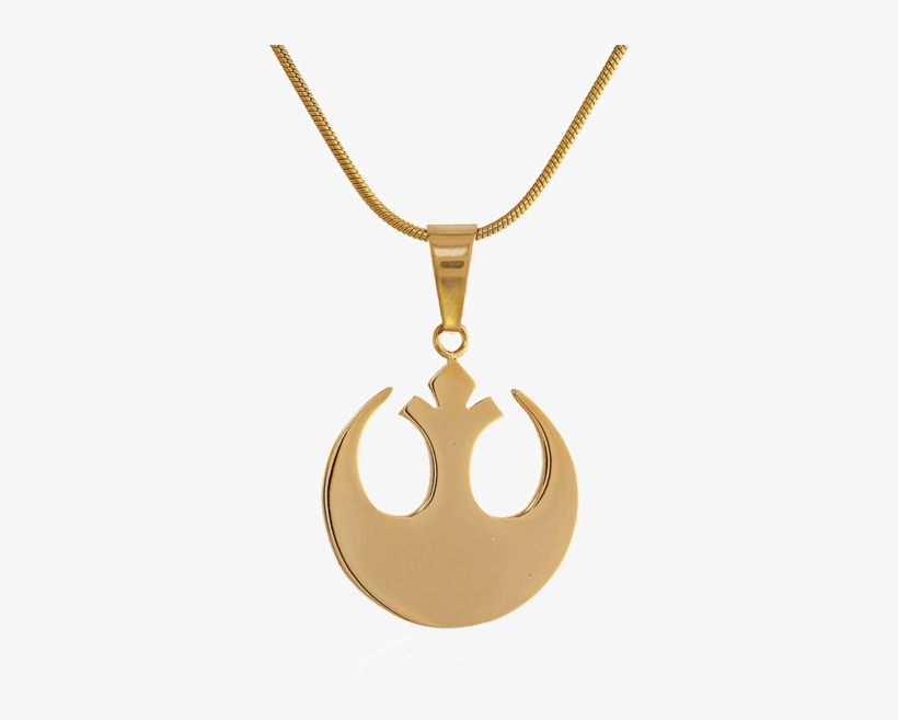 Rebel Alliance Gold-tone Pendant Necklace - Necklace, transparent png download