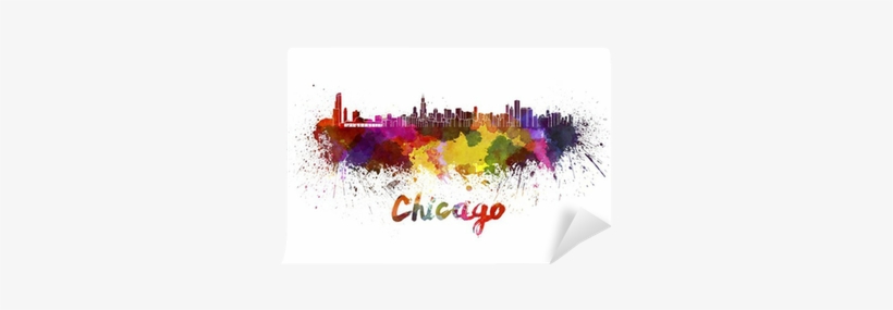 Poster: Chicago- Watercolors Inundation, 30x61cm. Poster, transparent png download