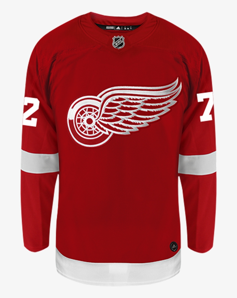 Andreas Athanasiou Detroit Red Wings Adidas Authentic - Detroit Red Wings Jersey, transparent png download