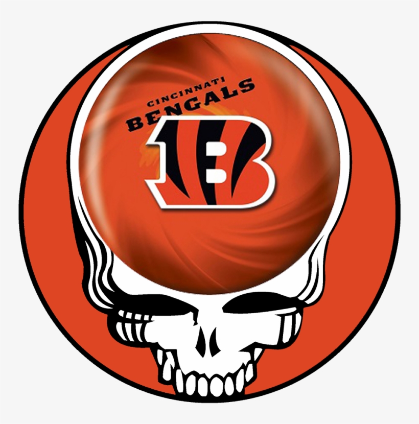 Cincinnati Bengals Skull Logo Iron On Transfers - Grateful Dead Steal Your Face, transparent png download