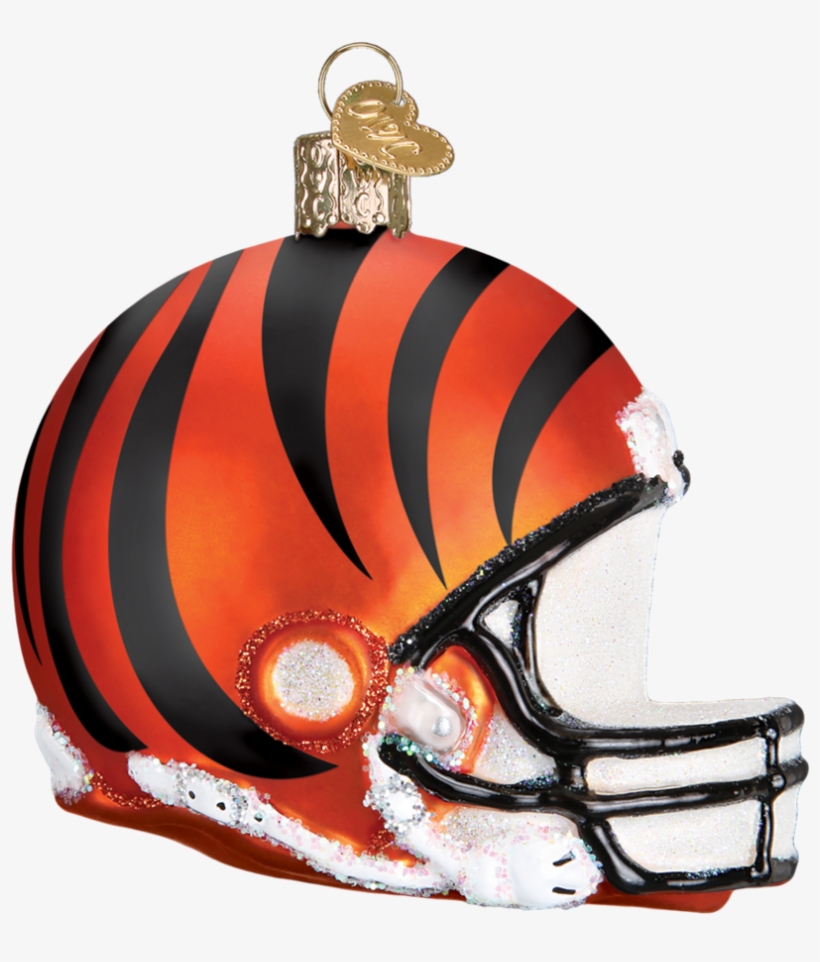 Cincinnati Bengals Nfl Football Helmet Glass Ornament, transparent png download