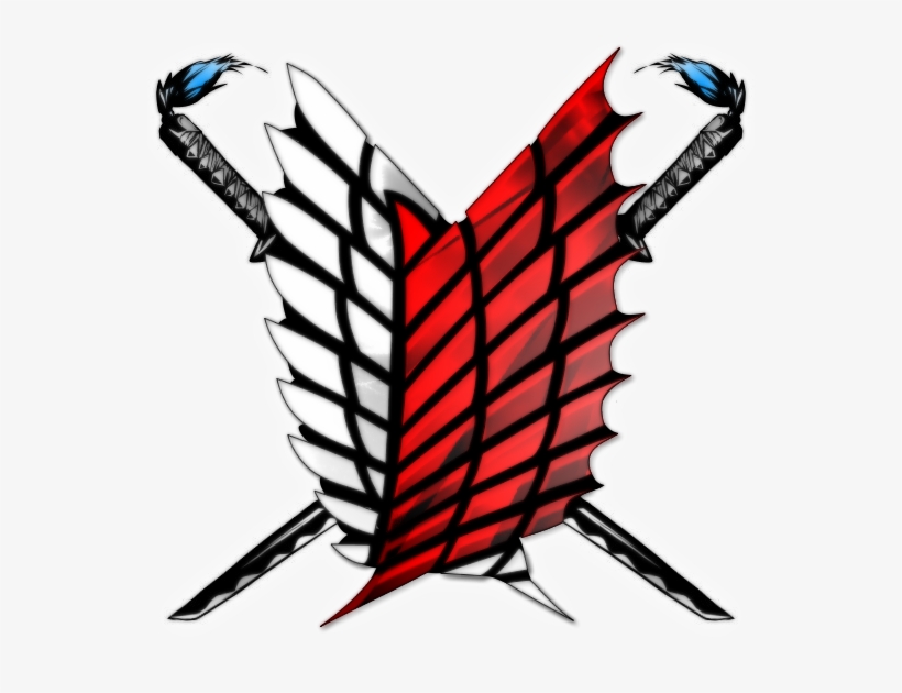 Front Lines Attack On Titan Red Survey Corps Transparent Png 550x550 Free Download On Nicepng