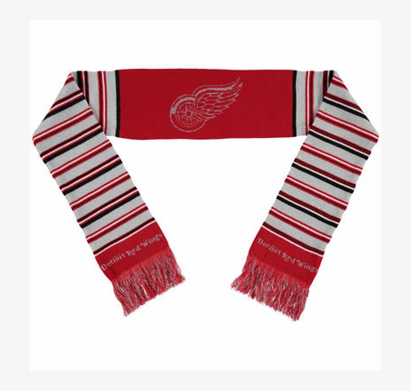 Detroit Red Wings Glitter Stipe Womens Scarf - Boston Red Sox Women's Glitter Stripe Scarf, Size:, transparent png download