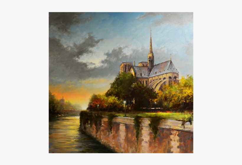 Notre Dame 40 X - Painting, transparent png download