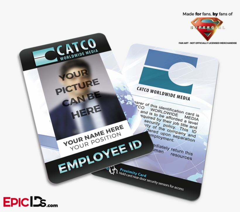 Catco Worldwide Media 'supergirl' Employee Id [photo - Ceo Employee Id, transparent png download