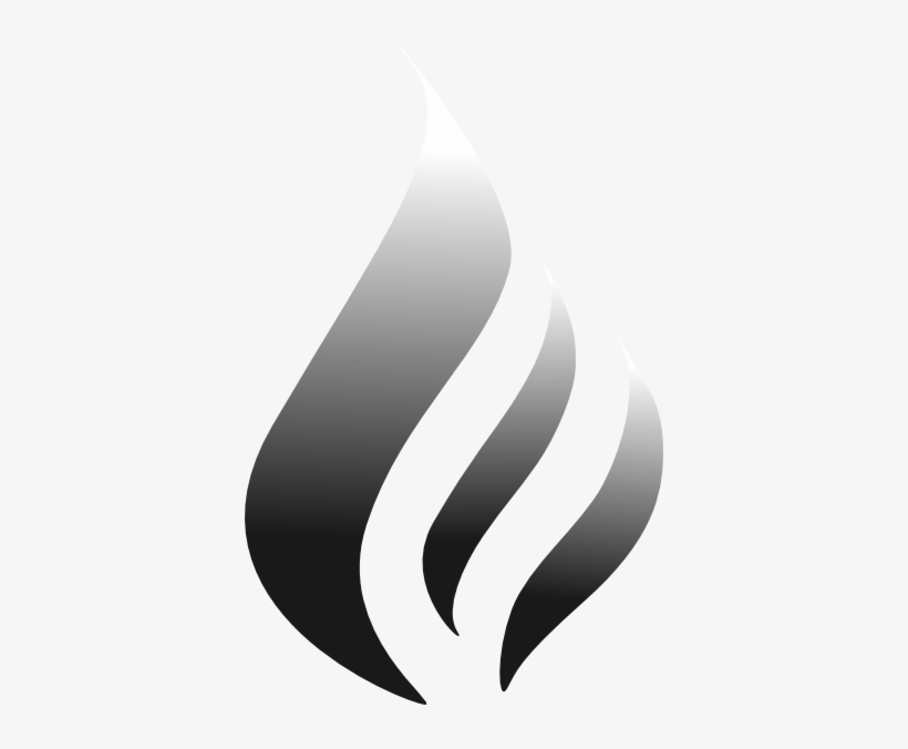 How To Set Use B&w Flame Logo Clipart, transparent png download