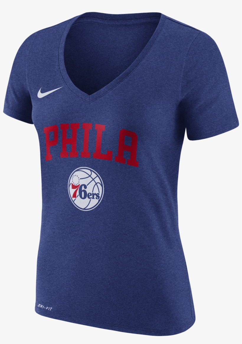 Philadelphia 76ers Women's Logo Wordmark Tee By Nike - Philadelphia 76ers, transparent png download
