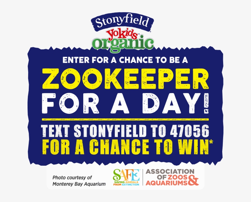 Enter For A Chance To Be A Zookeeper For A Day - Stonyfield Organic Yokids Squeeze! Lowfat Yogurt, Blueberry, transparent png download