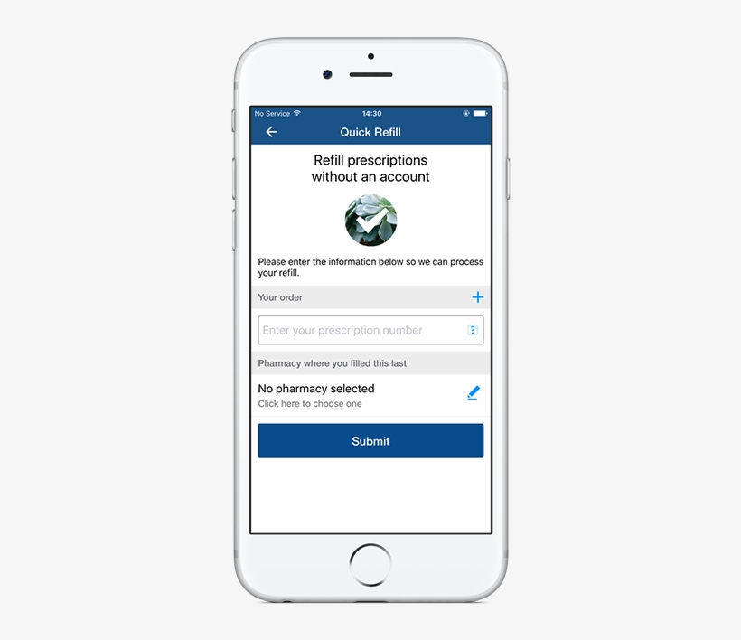 Refill By Typing Prescription Number - Refill Order App, transparent png download