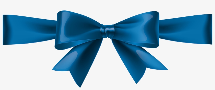 Blue Bow Transparent Clip Art - Blue Bow Transparent, transparent png download