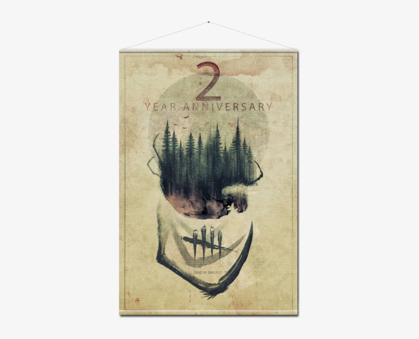 Dead By Daylight Wallscroll 2 Year Anniversary - Dead By Daylight Anniversary, transparent png download