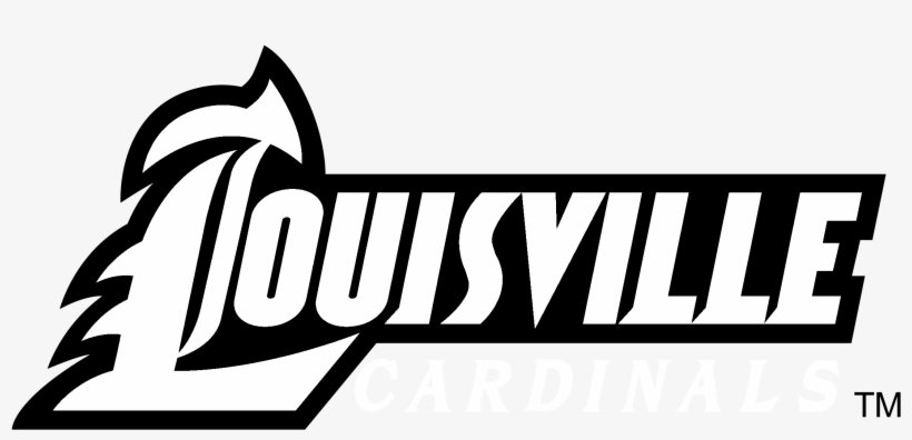 Louisville Cardinals Logo Black And White - Louisville Cardinals Logo Png, transparent png download