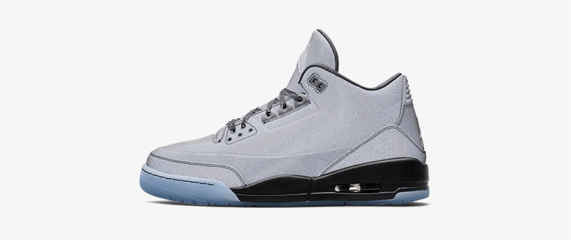 Air Jordan Iii Black / Black Clear - Nike Air Jordan Iii, transparent png download