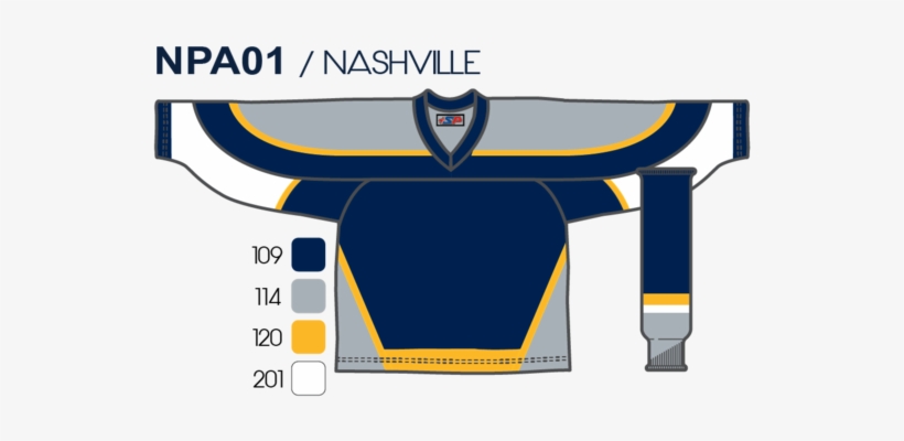 Sp Apparel League Series Nashville Predators Navy Sublimated - Nashville Predators, transparent png download