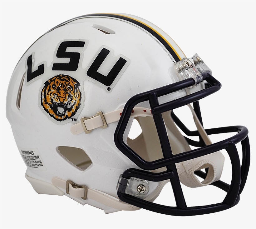 Lsu White Speed Mini Helmet - Lsu Helmet, transparent png download