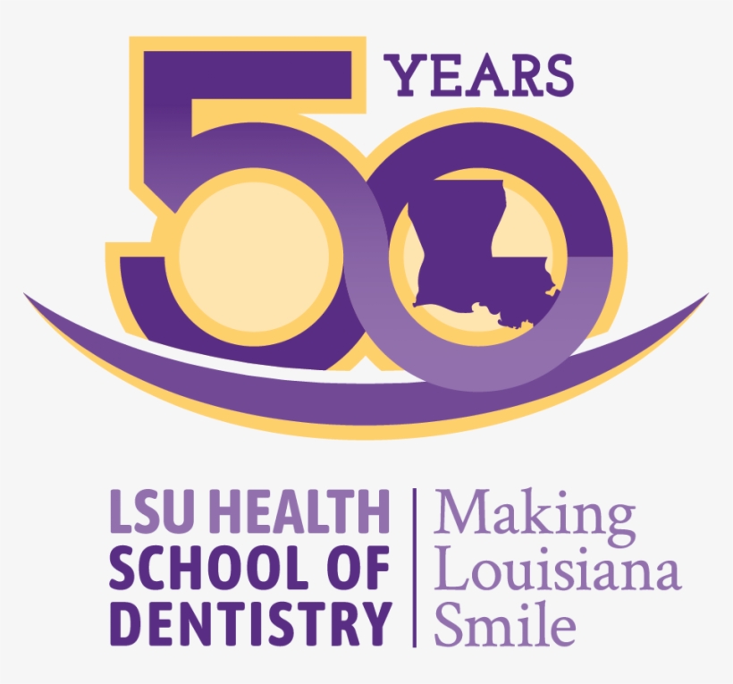 Lsu 2018 Dentistry 50thlogo Color-768x685 - Lsu School Of Dentistry, transparent png download