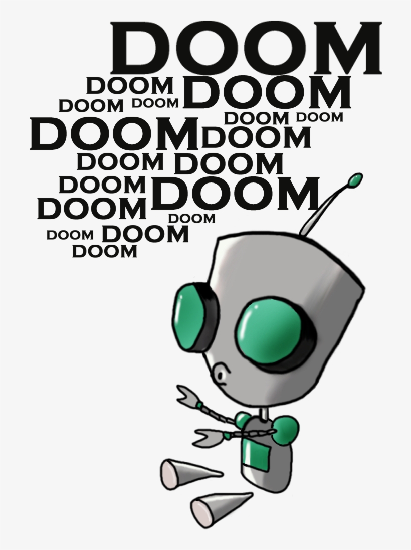 For Some Reason, This Adorable Tiny Robot Singing The - Doom Invader Zim, transparent png download