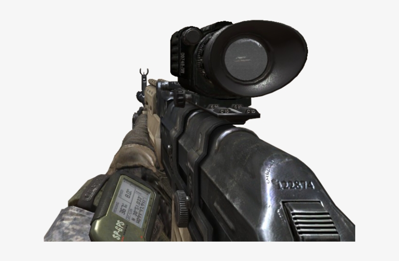Drawn Sniper Bo3 Sniper - Modern Warfare 2 Ak 47 Thermal, transparent png download