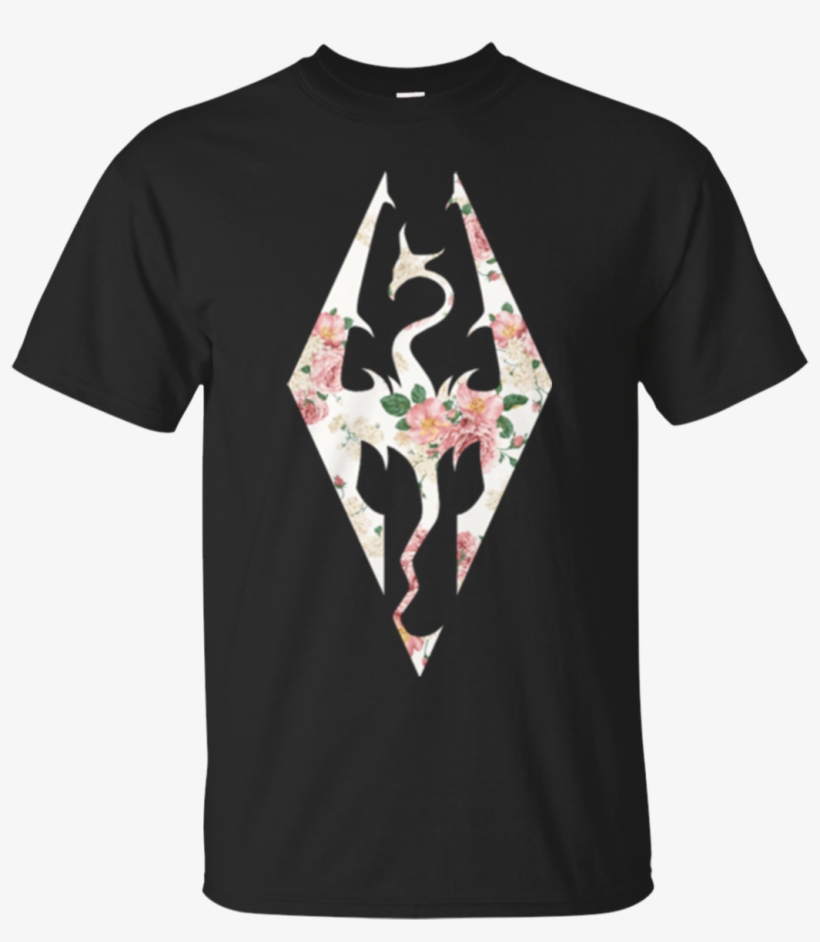 The Elder Scrolls V Skyrim Logo Flower Shirt, Hoodie - Elder Scrolls V Skyrim Premium Edition | Pc, transparent png download