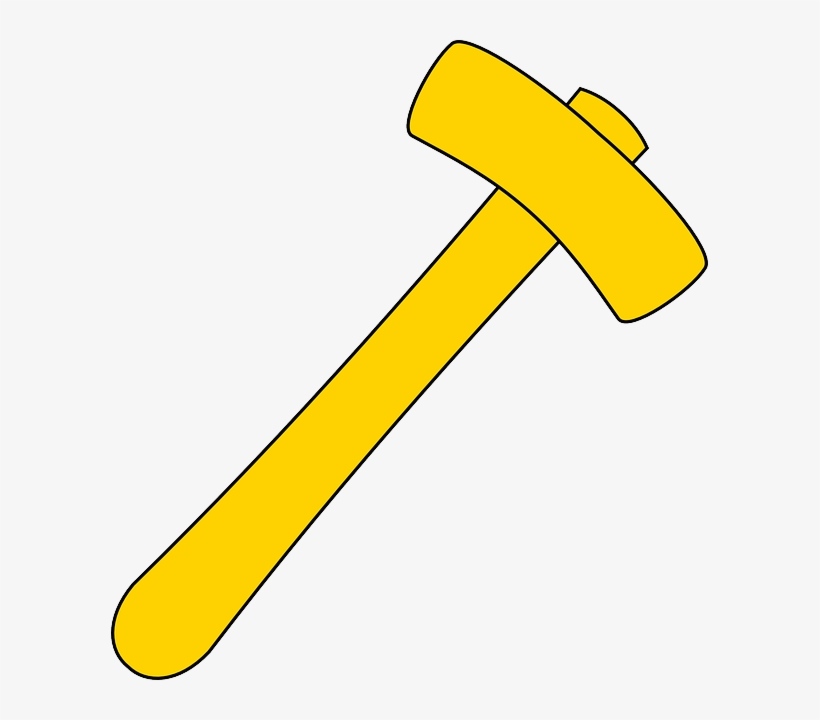 Yellow, Hammer, Tool, Garden - Yellow Hammer, transparent png download