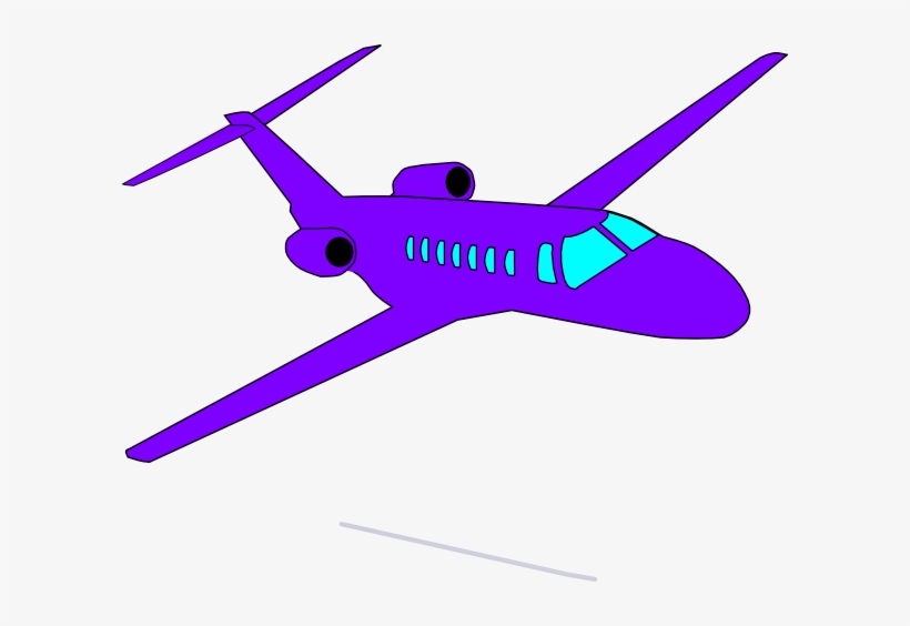 Purple Plane Clip Art - Clip Art Green Aiplane, transparent png download