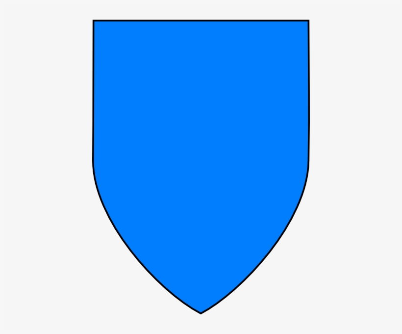 Blue Clip Art At - Plain Blue Shield, transparent png download