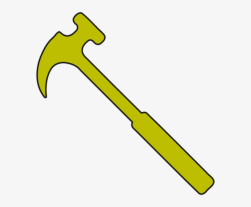Gold Hammer Clip Art A - Gold Hammer Clip Art, transparent png download