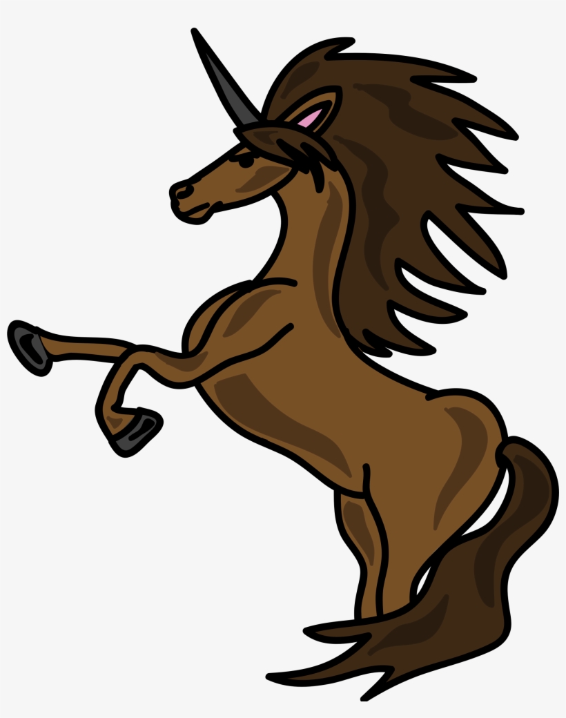 This Free Icons Png Design Of Unicorn Brown, transparent png download