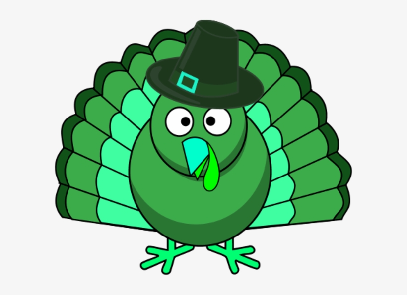 Turkey Clipart Green - Turkey Cartoon, transparent png download