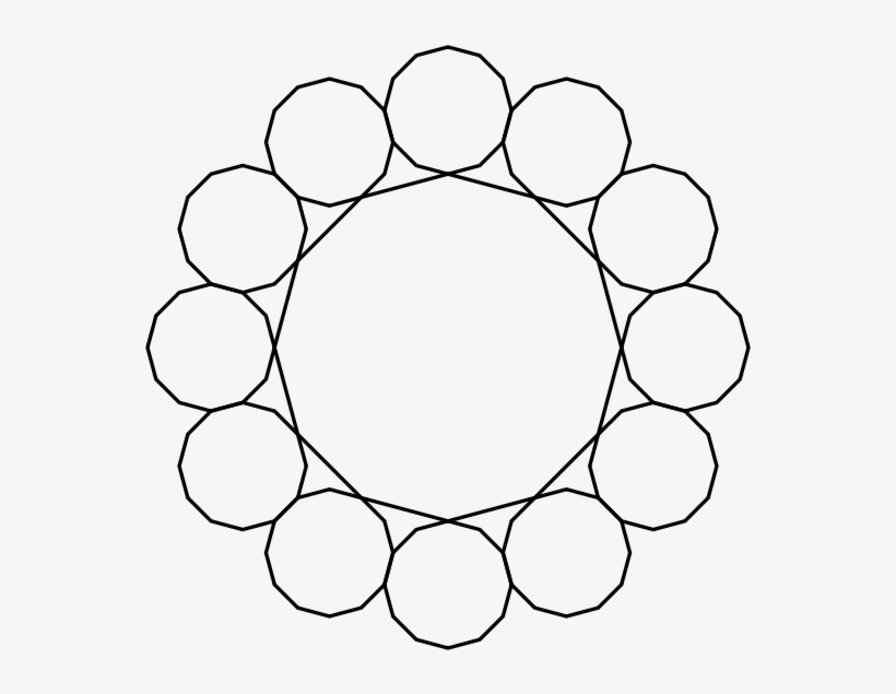 Dodecagon Ring Clipart Png, transparent png download